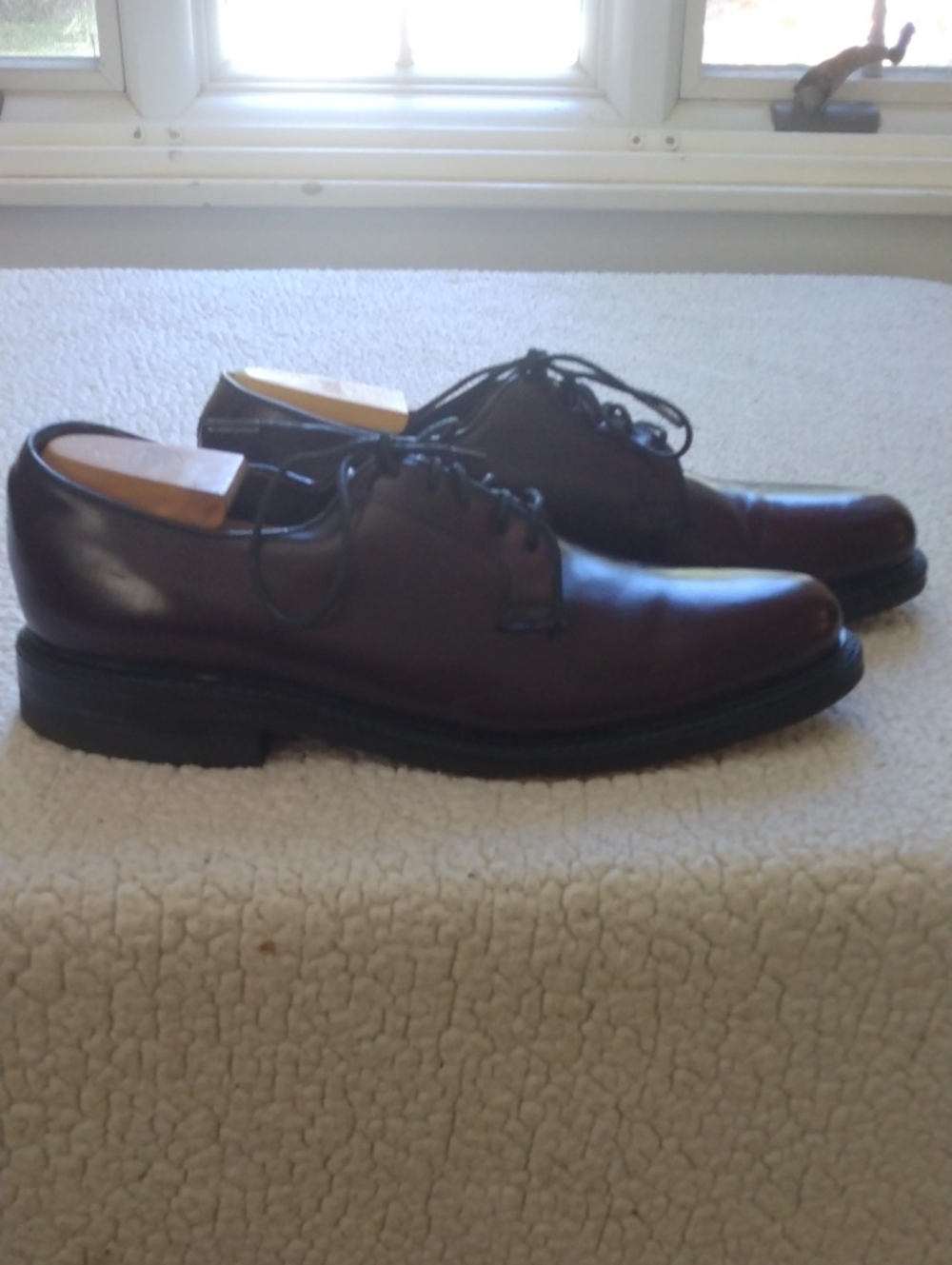 British Walkers Oxblood/Burgundy Leather Derby Shoes 10.5 D (Made In The Usa) View 6